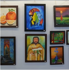 Original artwork by a resident artist at PRC